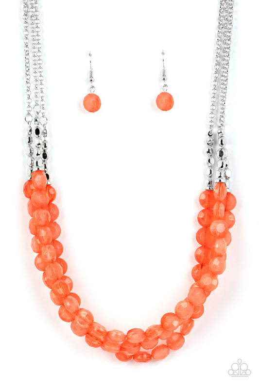 Pacific Picnic - Orange - Paparazzi Accessories