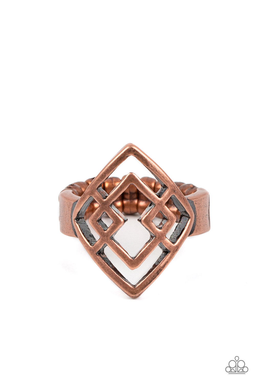 Diamond Duo - Copper - Paparazzi Accessories