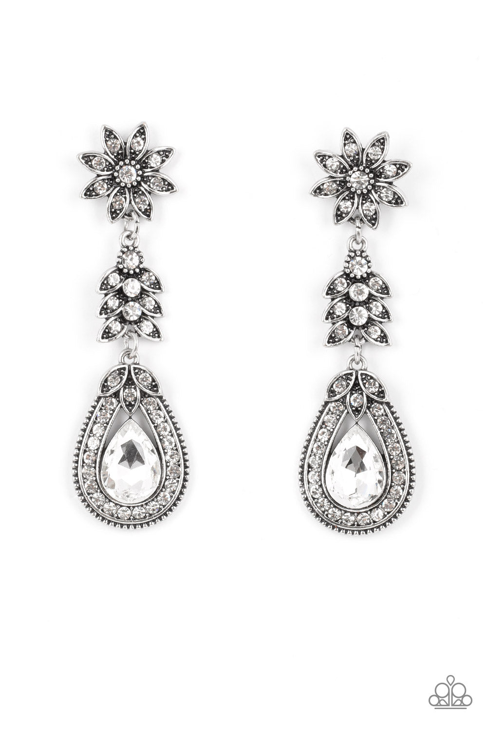 Floral Fantasy - White - Paparazzi Accessories