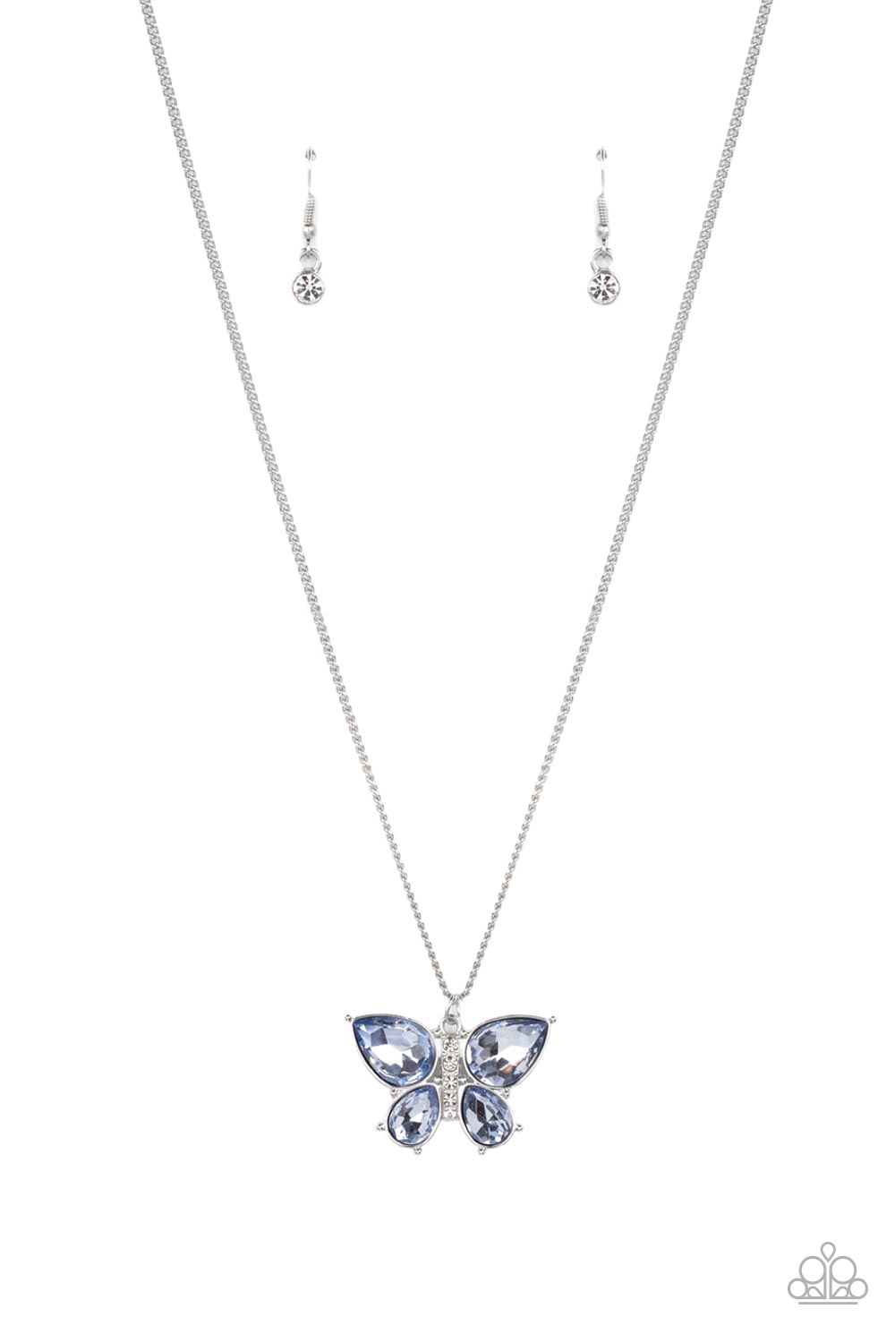Free-Flying Flutter - Blue - Paparazzi Accessories