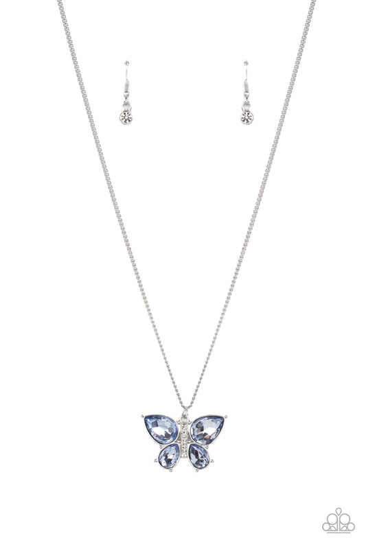 Free-Flying Flutter - Blue - Paparazzi Accessories