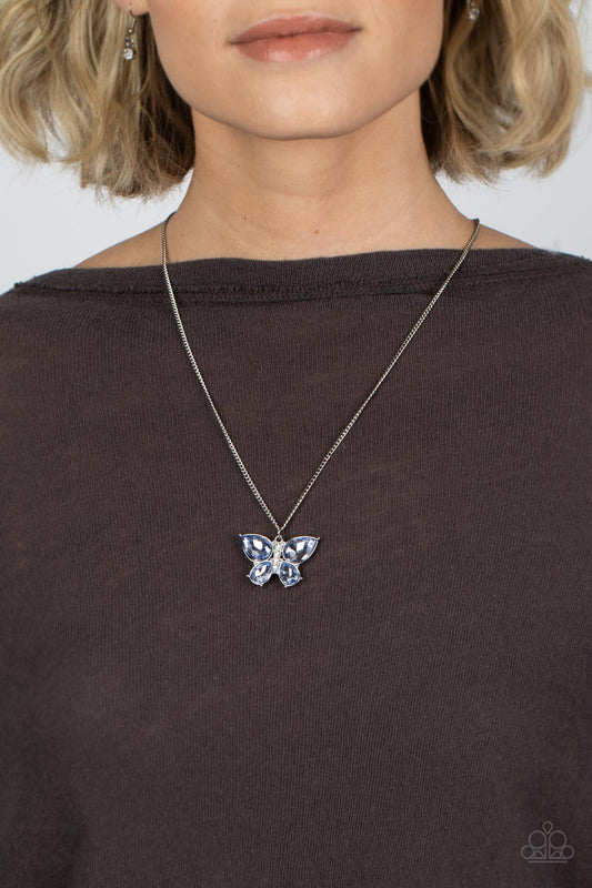 Free-Flying Flutter - Blue - Paparazzi Accessories