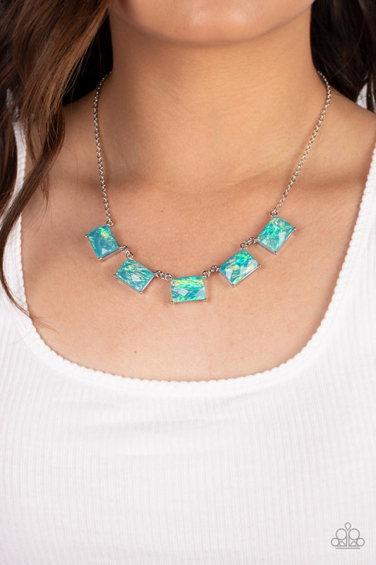 Opalescent Oblivion - Blue - Paparazzi Accessories