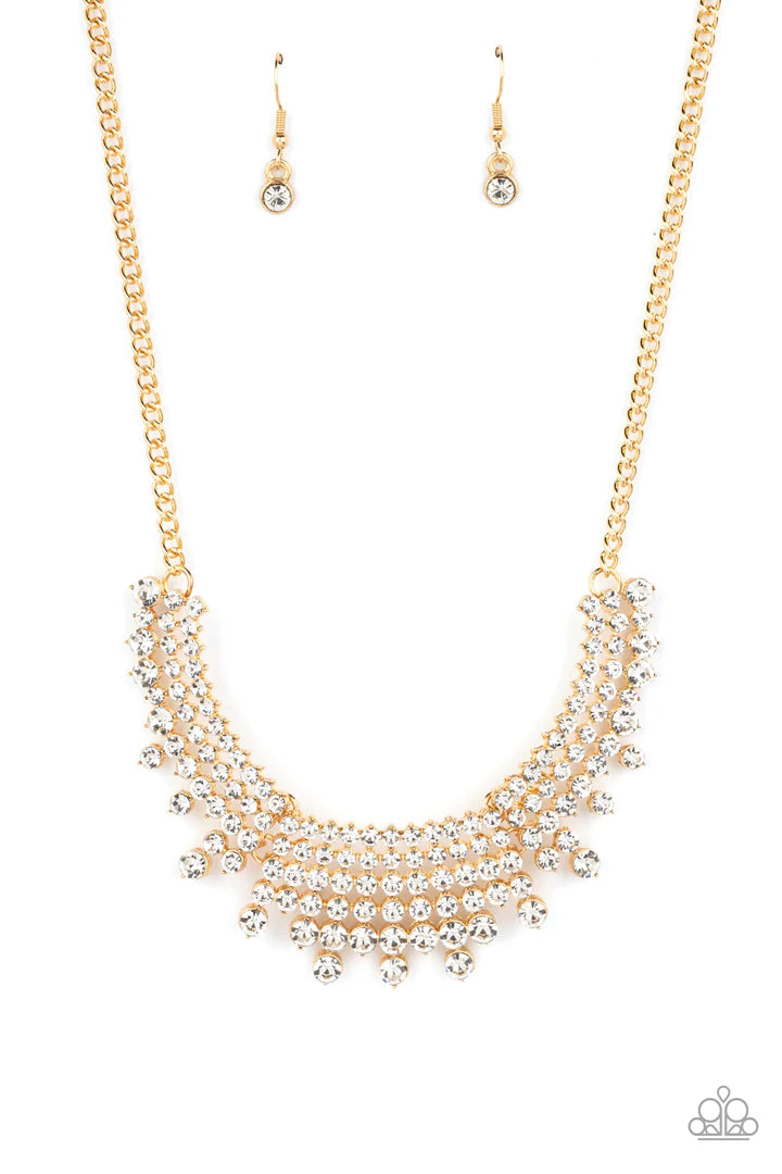 Shimmering Song - Gold - Paparazzi Accessories