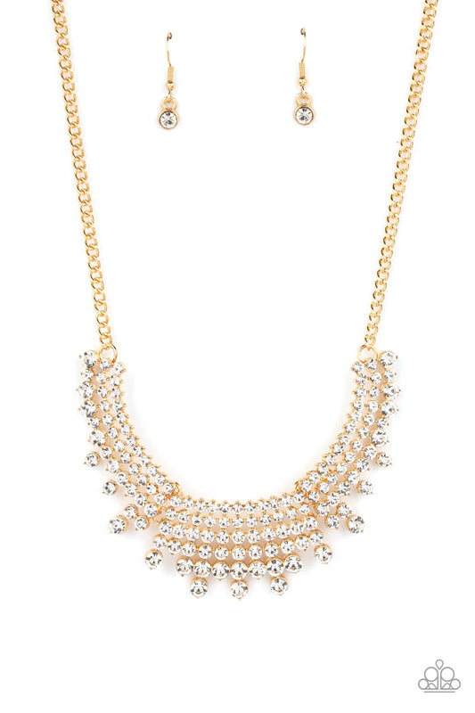 Shimmering Song - Gold - Paparazzi Accessories