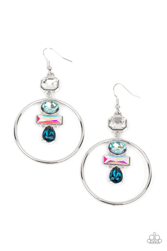 Geometric Glam - Blue - Paparazzi Accessories