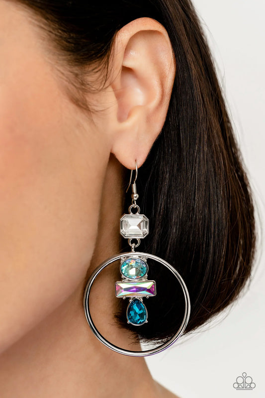 Geometric Glam - Blue - Paparazzi Accessories