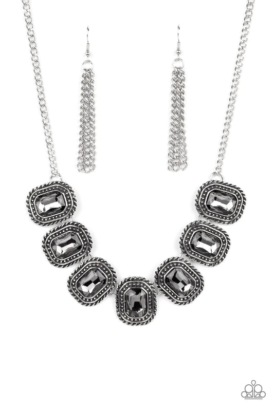 Iced Iron - Silver - Paparazzi Accessories