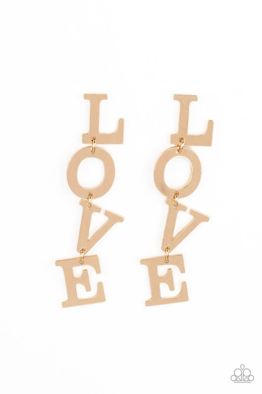 L-O-V-E - Gold - Paparazzi Accessories