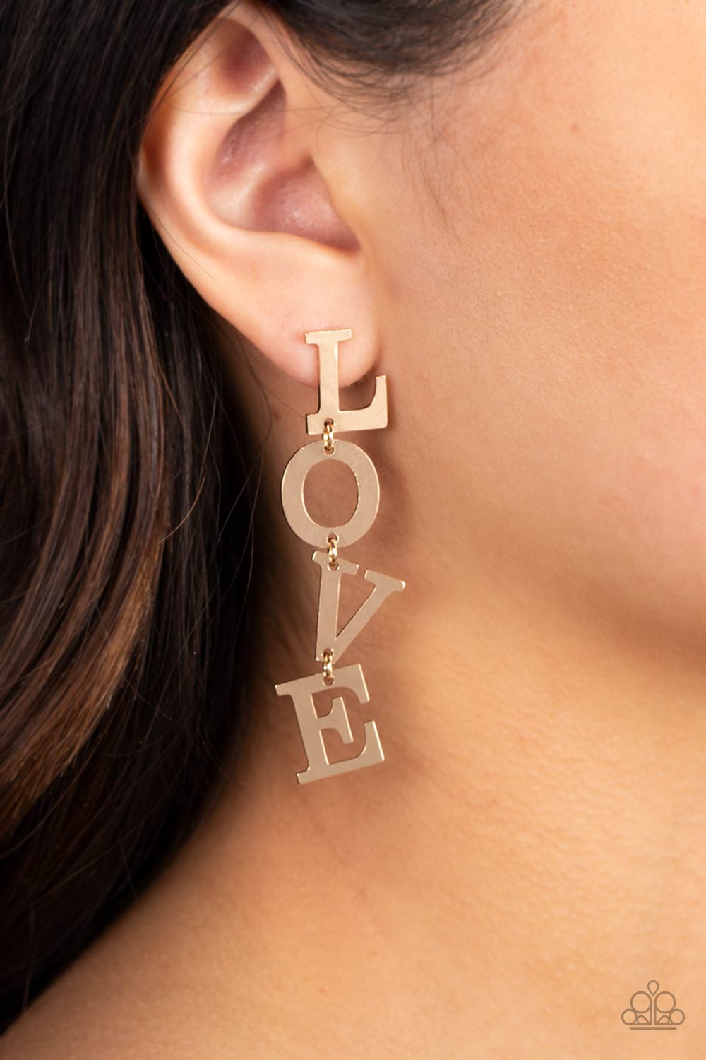 L-O-V-E - Gold - Paparazzi Accessories