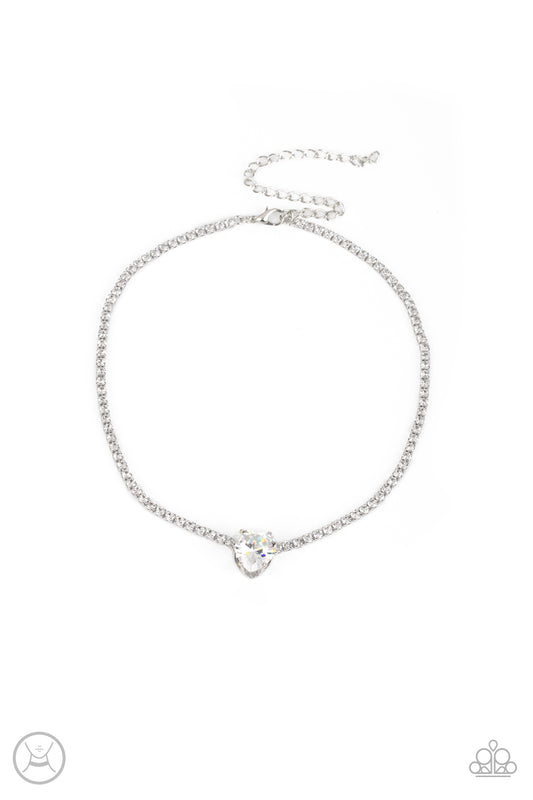 Flirty Fiancé - White - Paparazzi Accessories