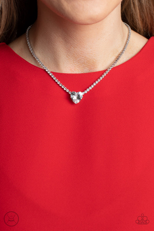 Flirty Fiancé - White - Paparazzi Accessories