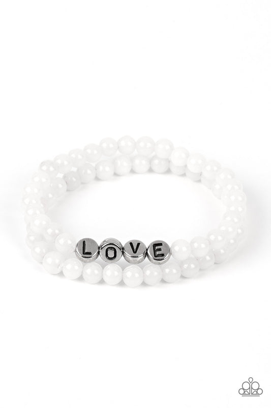 Devoted Dreamer - White - Paparazzi Accessories