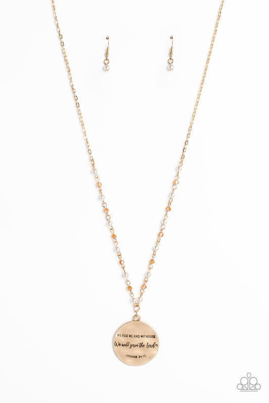 Serving the Lord - Gold - Paparazzi Accessories