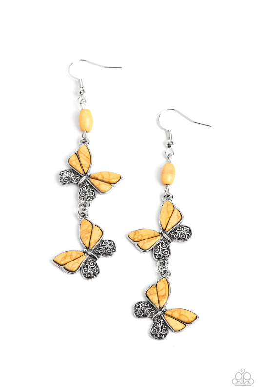 Spirited Soar - Yellow - Paparazzi Accessories