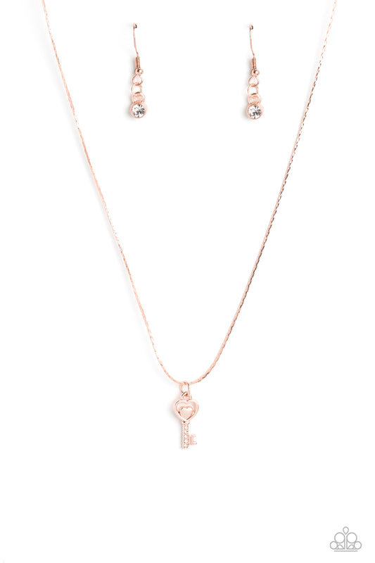 LOVE-Locked - Rose Gold - Paparazzi Accessories