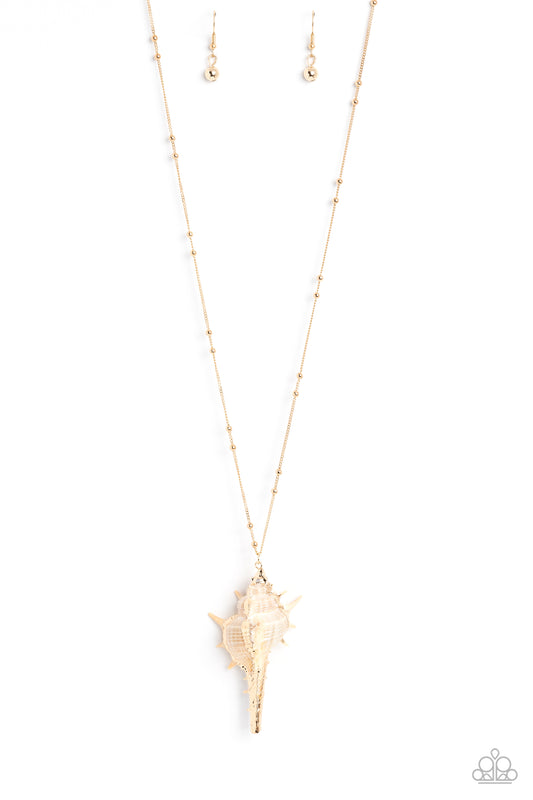 Sea CONCH - Gold - Paparazzi Accessories