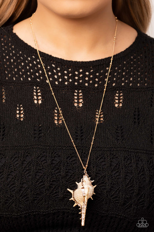 Sea CONCH - Gold - Paparazzi Accessories