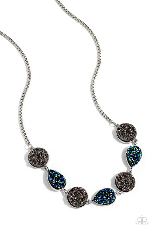 Druzy Demand - Silver - Paparazzi Accessories