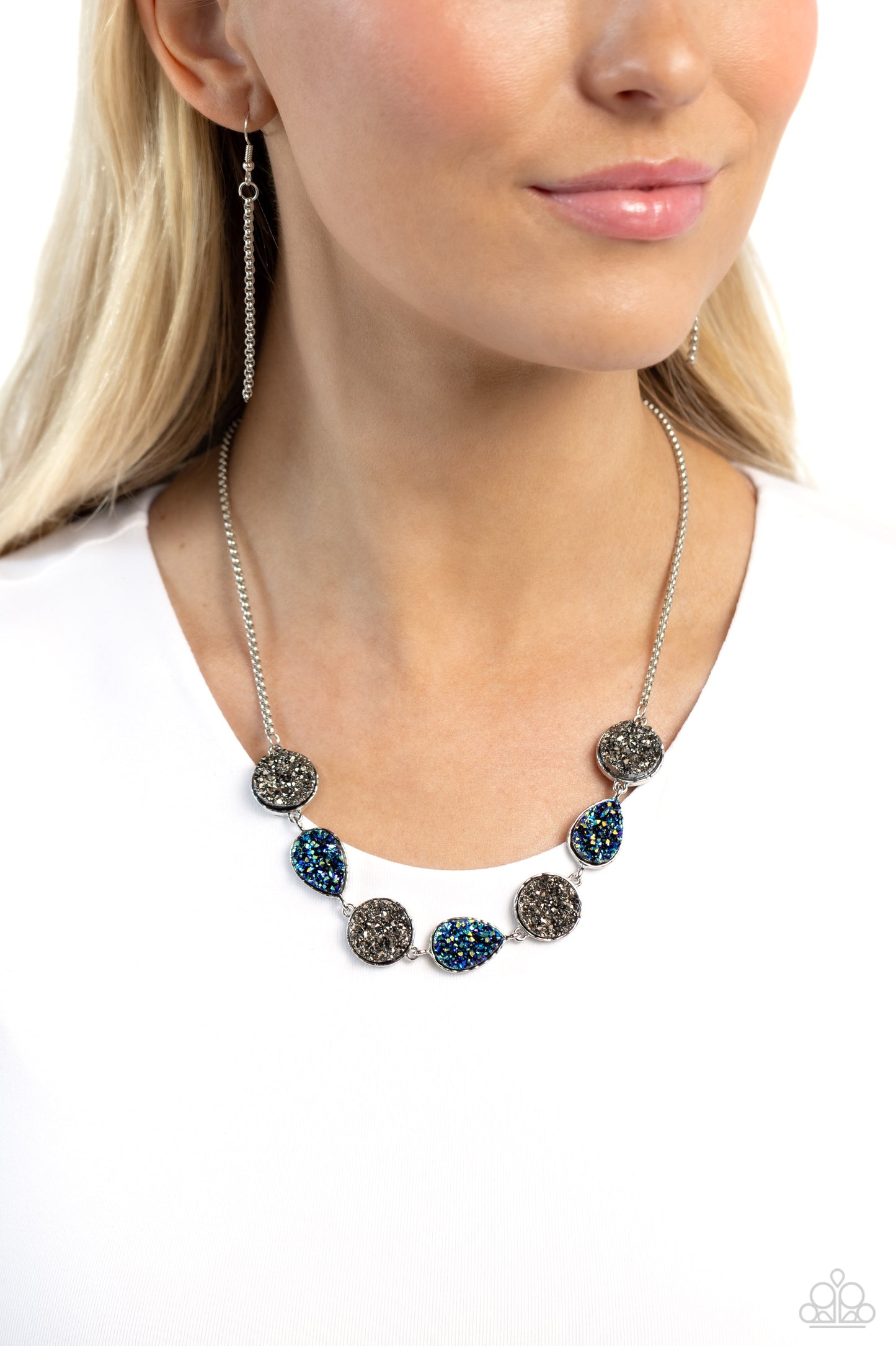 Druzy Demand - Silver - Paparazzi Accessories