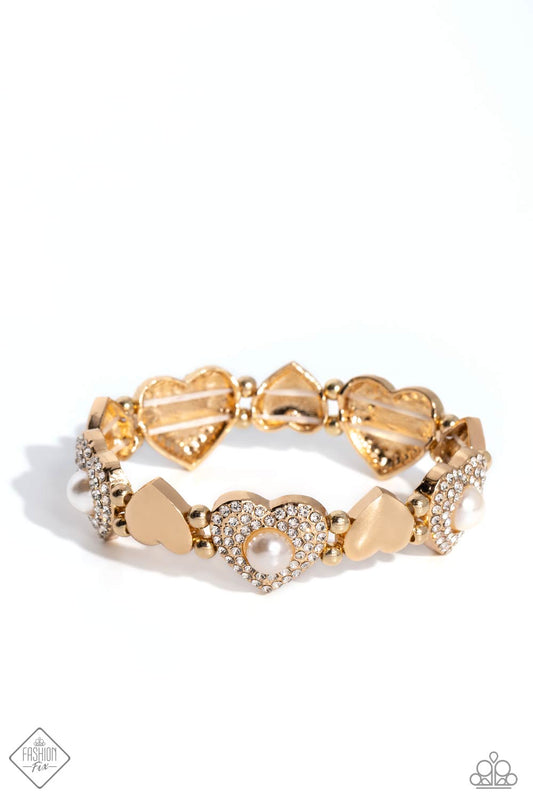 Heartfelt Heirloom - Gold - Paparazzi Accessories