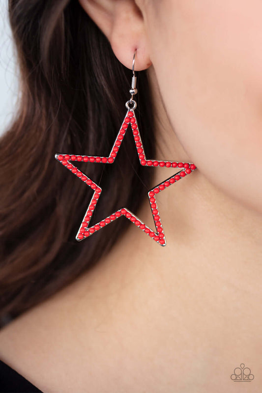 Count Your Stars - Red - Paparazzi Accessories