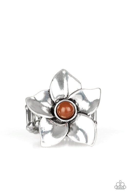 Ask For Flowers - Brown - Paparazzi Accessories