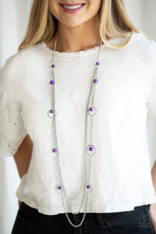 Collectively Carefree - Purple - Paparazzi Accessories