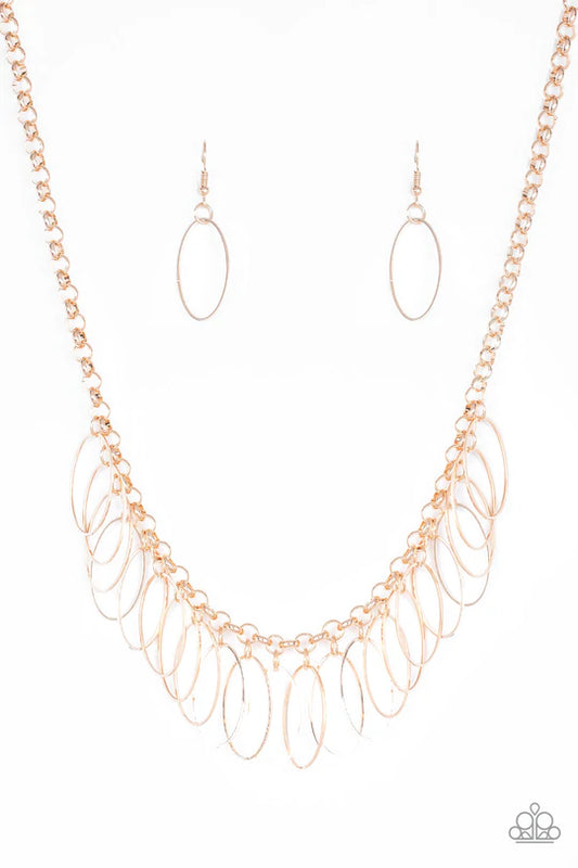 Fringe Finale - Rose Gold - Paparazzi Accessories