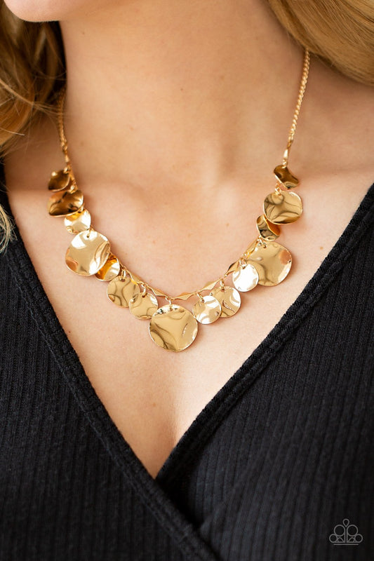 GLISTEN Closely - Gold - Paparazzi Accessories