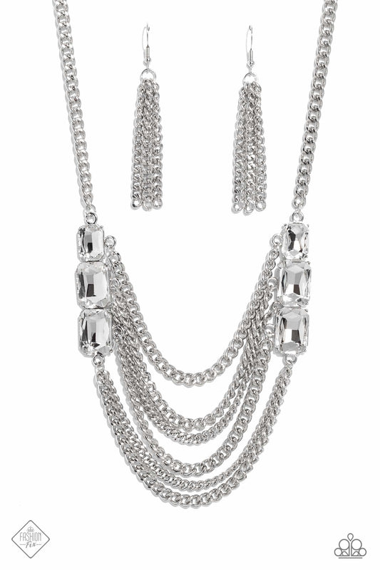 Come CHAIN or Shine - White - Paparazzi Accessories