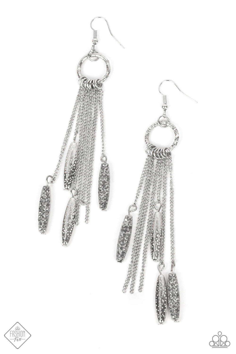 Thrifty Tassel - Silver - Paparazzi Accessories