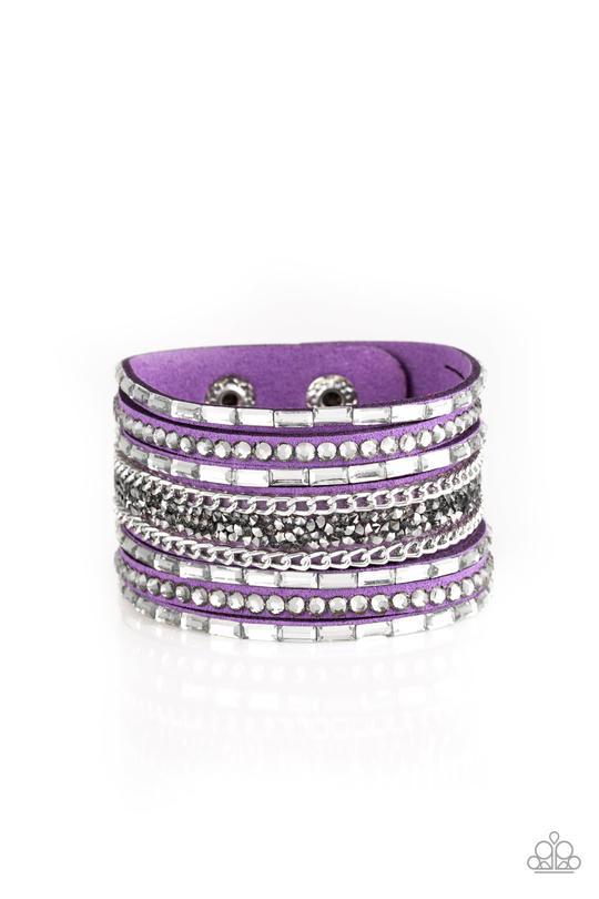 Rhinestone Rumble - Purple - Paparazzi Accessories