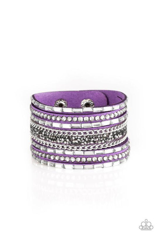 Rhinestone Rumble - Purple - Paparazzi Accessories