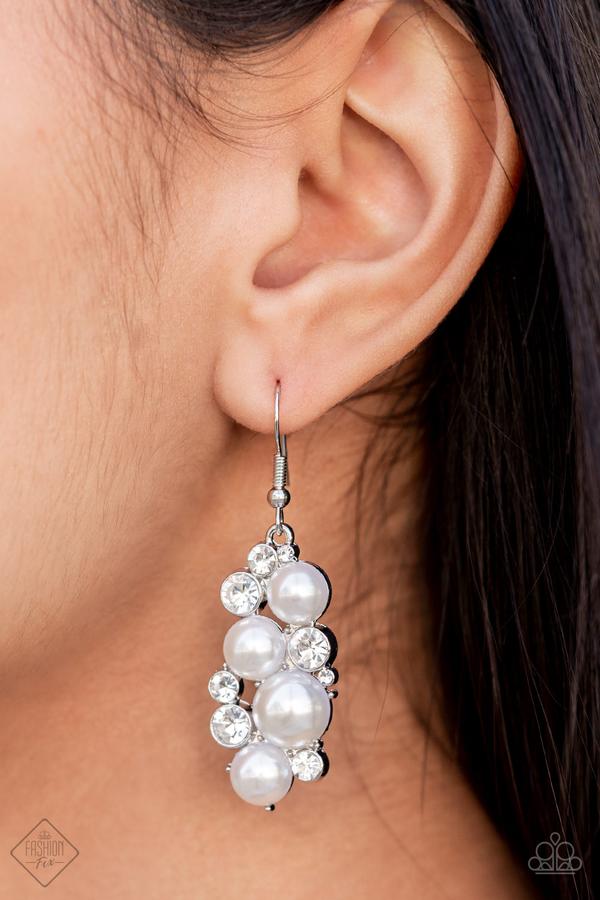 Fond of Baubles - White - Paparazzi Accessories