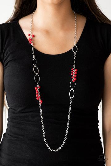 Flirty Foxtrot- Red - Paparazzi Accessories