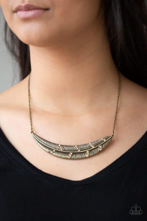 Say You QUILL - Brass - Paparazzi Accessories